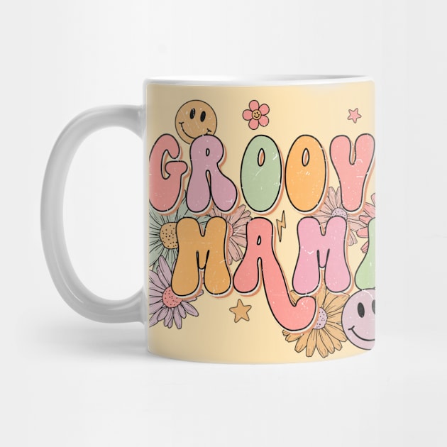 Groovy Mama Retro 70s Funky Hippie Mothers Day by Lavender Celeste